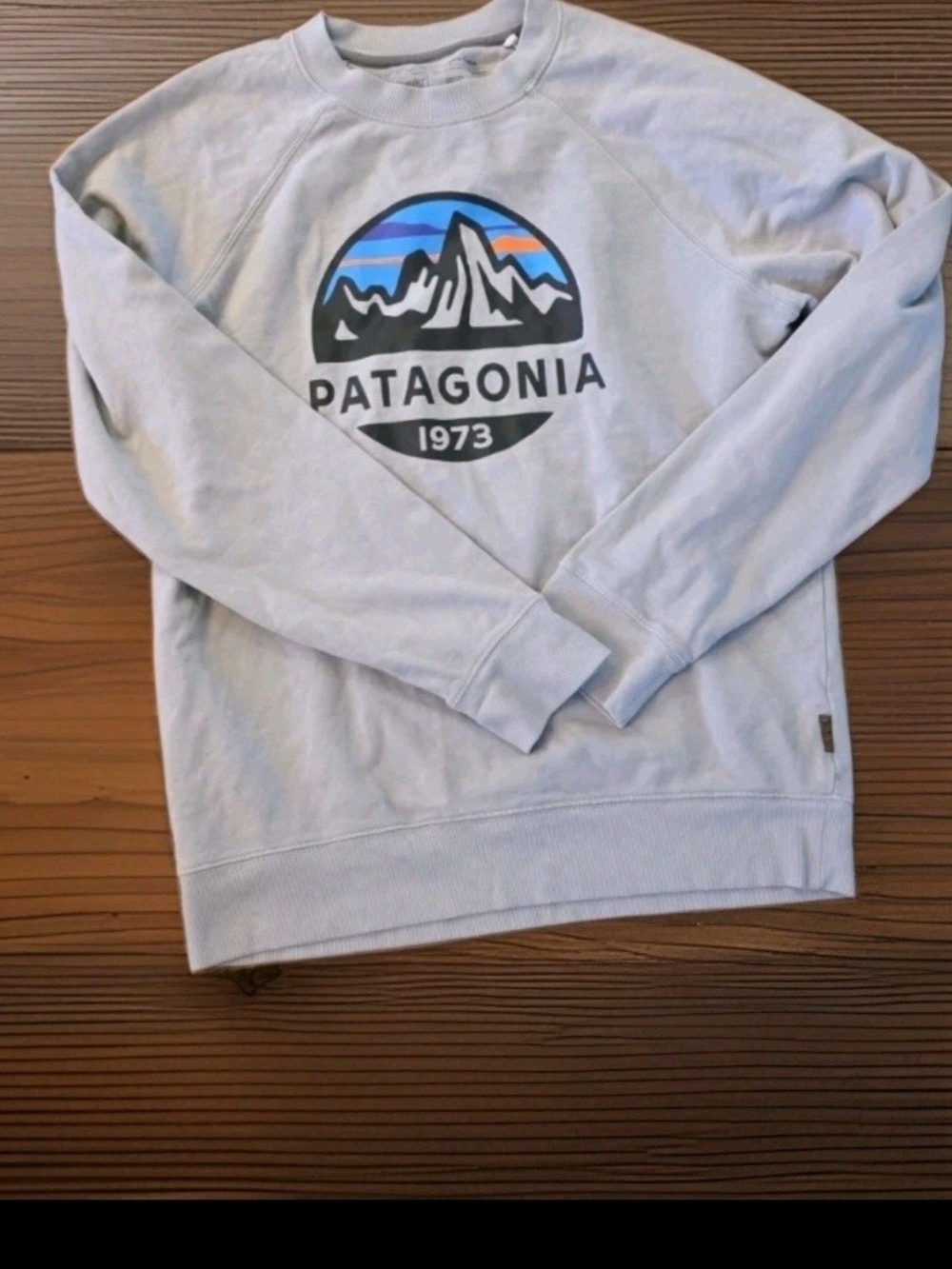 Patagonia '73 Skyline Uprisal Crew Sweatshirt Logo Crewneck in Gray Like New